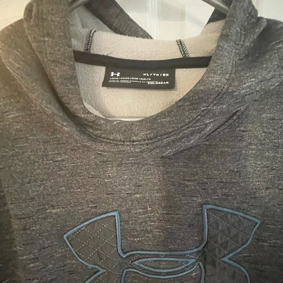 Under Armour Women’s Mock Neck Pullover Hooded Sweatshirt Size XL - Picture 2 of 3